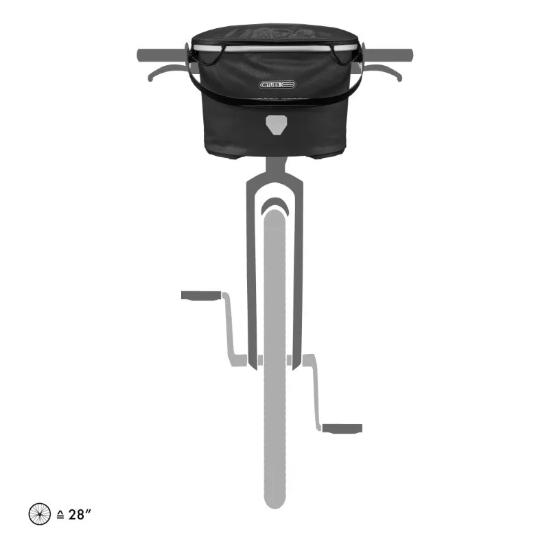 Ortlieb Up-Town Pannier Basket in Black-2